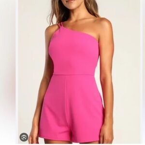 Lulu's Pink Sleeveless Romper